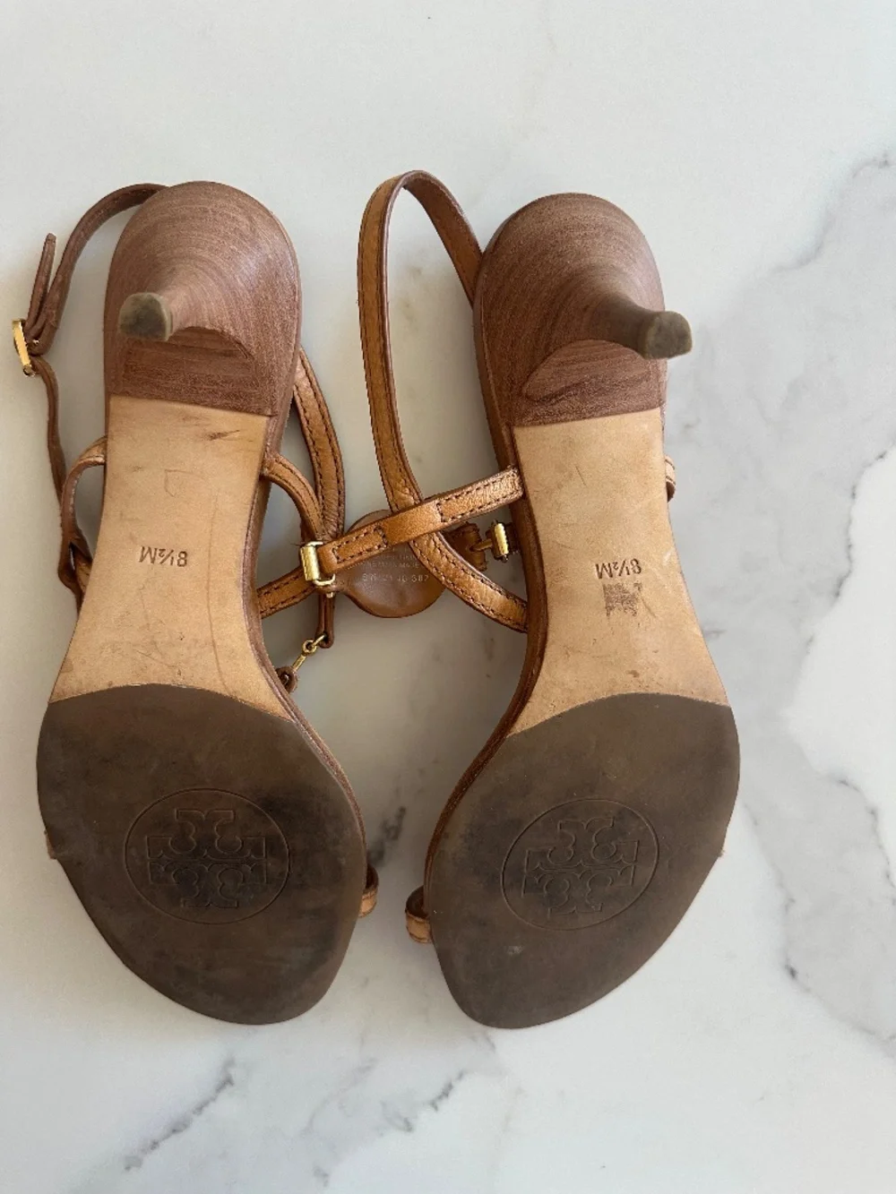 Tory Burch Mira T-Strap Logo Sandal